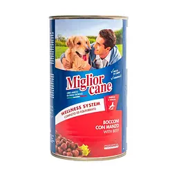 Корм вологий Migliorcane для собак з яловичиною 1,250 кг