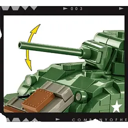 Конструктор Cobi Company of Heroes 3 Танк Шерман M4, масштаб 1:35, 615 деталей (COBI-3044) - мініатюра 7