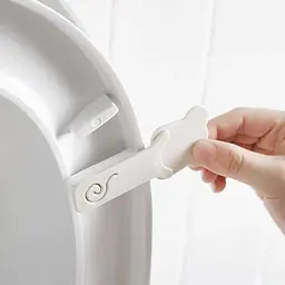 Ручка для кришки унітазу Слонік TM18009 біла з блакитним - мініатюра 3