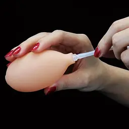 Фалоімітатор Cumming Softee Soft Ejaculation Cock With Ball 8" 20.3 см тілесний - мініатюра 7