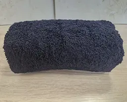 Рушник турецький махровий однотонний Zeron 50х90 Black щільність 500 г/м2 - мініатюра 4