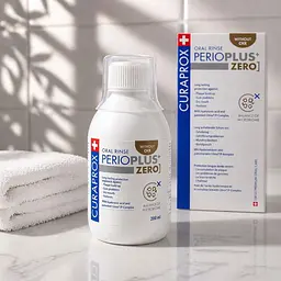 Ополіскувач для ротової порожнини Curaprox Perio Plus Zero з гіалуроновою кислотою без CHX Швейцарія 200 мл