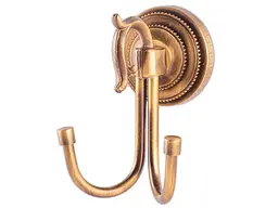 Гачок подвійний Kugu Versace Antique 210A, Бронза