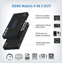 Комутатор для приставок EXCOO EZ-MX42PRO-HAS - мініатюра 3