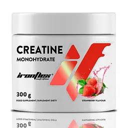 Креатин Creatine Monohydrate 300 грам - Полуниця IronFlex vit0003897