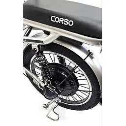 Електровелосипед Corso двомісний 600W 60V 18Ah сірий - мініатюра 5