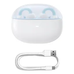 Бездротові навушники TWS AirGo 1 Ring Open-Ear (A00069201) Stellar White Baseus teh0030110 - мініатюра 6