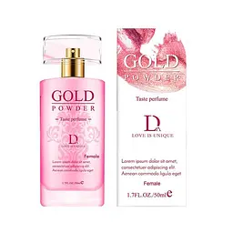 Жіночі парфуми з феромонами Gold Powder 50 мл Рожеві — сексуальний стійкий аромат із шиммером