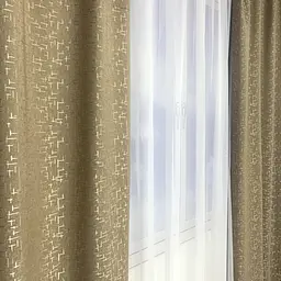 Мармурові лляні блекаут штори кавового кольору на тасьмі 2шт. 150х270 ALBO pbe0052518 - мініатюра 7