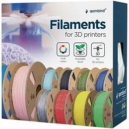Філамент для 3D-принтерів Gembird PLA 1.75mm White (3DP-PLA1.75-01-W) [169806] - мініатюра 3