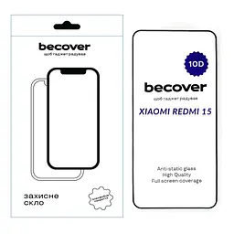 Скло захисне BeCover 10D Xiaomi Redmi 15 Black (713906) - мініатюра 1