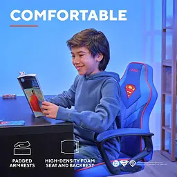 Ігрове крісло Trust GXT 703SM Revvo Foldable Armrests Blue (25741_TRUST) - мініатюра 7
