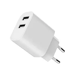 Зарядний пристрій Gembird 2xUSB-A 5 В / 2.4 А (12 Вт) білий (TA-UC-2A12-01) - мініатюра 4