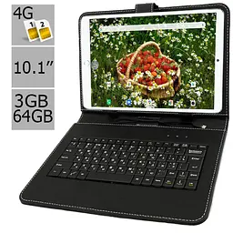 Планшет-телефон Hoozo MT Pad 364 LTE 3/64 Pink + Чохол-клавіатура - мініатюра 2