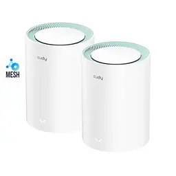 Маршрутизатор WiFi Mesh-система WiFi 5 Cudy M1300 (2-Pack) 2 штуки дводіапазонні гігабітні AC1200 (73-00523)