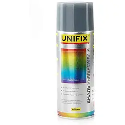 Фарба аерозольна UNIFIX 400мл сірий матовий акрилова універсальна Сірий матовий RAL 7046
