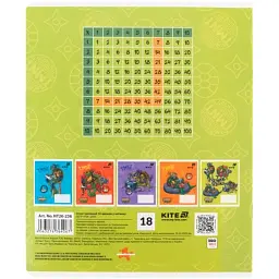 Зошит Kite Ninjia Turtles, 18 аркушів, клітинка (NT26-236) - мініатюра 12