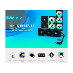 Система рідинного охолодження Lian Li GA II Lite 240R, Black (G89.GA2L24RB.00) - мініатюра 4