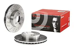 Диск гальмівний вентильований Nissan Skyline, Juke I, Qashqai I 01-25р Brembo (09.8969.20)