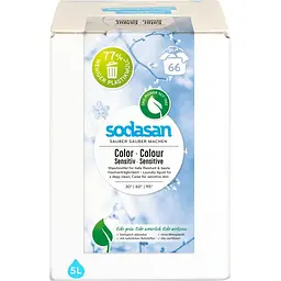 Органическое жидкое средство для стирки цветных тканей Sodasan Color Sensitive 5 л