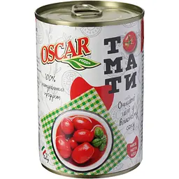 Томати Oscar Очищені цілі у власному соку 400 г (949629) - мініатюра 2