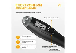 Скакалка з лічильником EasyFit TwinRope швидкісна 2,8 м чорна-сіра (EF-1909-GY) - мініатюра 4