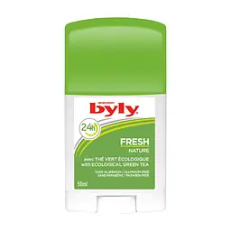 Дезодорант-стік Byly Fresh Nature Захист 24 години З м’ятою та зеленим чаєм Без алюмінію 50 мл (8411104003293)