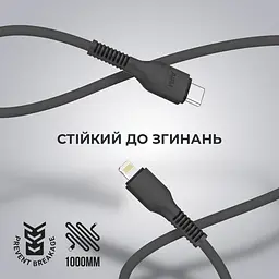 Кабель ArmorStandart AR88 Type-C to Lightning 3A 1m Black (ARM65287) - мініатюра 2