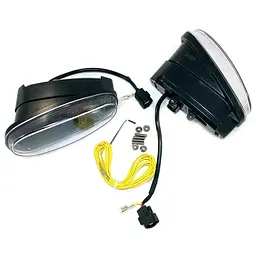 Протитуманні фари LED Daewoo Lanos 45W RL Лінзовані Алюмінієвий корпус IP67 - мініатюра 7