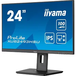Монітор 23.8" Iiyama XUB2493HSU-B7 FHD IPS 100Hz (XUB2493HSU-B7) - мініатюра 2