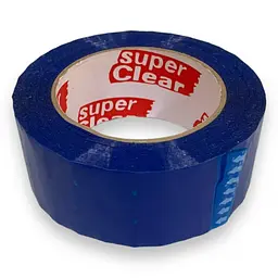 Скотч пакувальний Super Clear синій 150 м 45 мкм (65215483180) - мініатюра 4