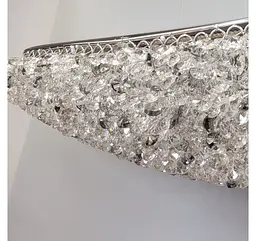 Лінійна хромована кришталева LED люстра Artlight 567-1100LCH довжиною 106 см з 3 режимами 75W - мініатюра 6