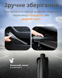 Сонцезахисна парасолька для лобового скла автомобіля 79х145 см - мініатюра 11