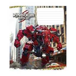 Зошит Школярик Animals transformers 18 аркушів клітинка (018-3467K), в асортименті