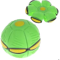 М'яч-запускалка складаний A-Toys Phlat Ball плоский м'яч трансформер зелений