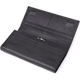 Солідний жіночий гаманець із натуральної шкіри ST Leather 23088 чорний - мініатюра 6