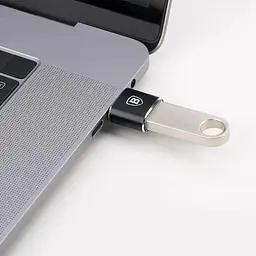 Перехідник Baseus USB Female to USB-C Male Black (CATOTG-01) [80567] - мініатюра 3