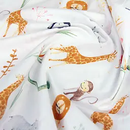 Простирадло на резинці для коляски та люльки Cosas Africa Zoo 40х80х5 см (AfricaZoo_FittedStroller_40х80) - мініатюра 4