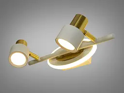 Світильник для дзеркал Diasha 5974/2 9W, LED, поворотний, 30 см, 3200K/4100K/6000K, метал, сучасний стиль - мініатюра 4