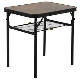 Складний стіл Bo-Camp Garland 60x45 cm Black/Wood look (1404195)