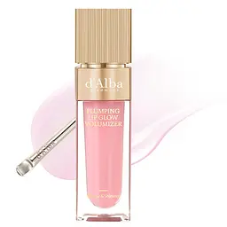 Блиск-плампер для збільшення об'єму губ d'Alba Plumping Lip Glow Mood Volumizer [Feeble Pink] 5 мл (DLB095) - мініатюра 2