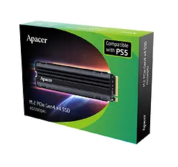 Накопичувач SSD M.2 Apacer AS2280Q4U5 (For PS5) 1TB 2280 PCIe 4.0x4 NVMe 3D Nand Read/Write: 7300/6000 MB/sec (AP1TBAS2280Q4U5-1)