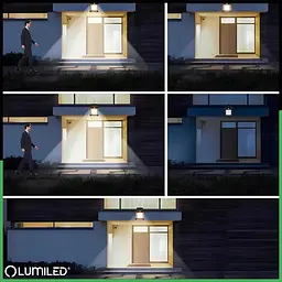 Сонячний настінний світильник з датчиком сутінків, Lumiled Camila - мініатюра 6