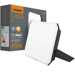 LED прожектор Videx F3 50 W 5000K 220V Black (VLE-F3-0505) - мініатюра 2