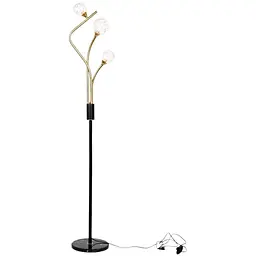 Торшер декоративний FLT-72F/3 G9 BK+GAB