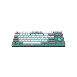 Клавіатура Aula F3287 Keycap KRGD Blue USB UA Grey/White (6948391240954) - мініатюра 5