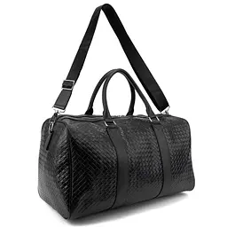Дорожня шкіряна сумка TIDING BAG A25F-8957-9A чорна - мініатюра 6