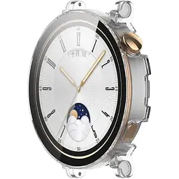 Чохол-накладка DK Пластик Gloss Скло Full Cover для Huawei Watch GT 4 41mm (clear) - мініатюра 2