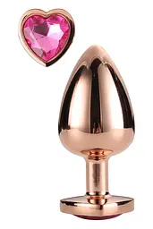 Анальна пробка Gleaming Love Gold Plug M 8.3 см (золотий) - мініатюра 2