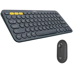 Комплект: клавіатура та миша Logitech Pebble 2 Combo Graphite Wireless (920-012239)